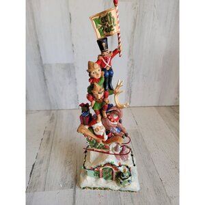 Jim shore 4060310 heaped with holiday cheer Xmas figure decor